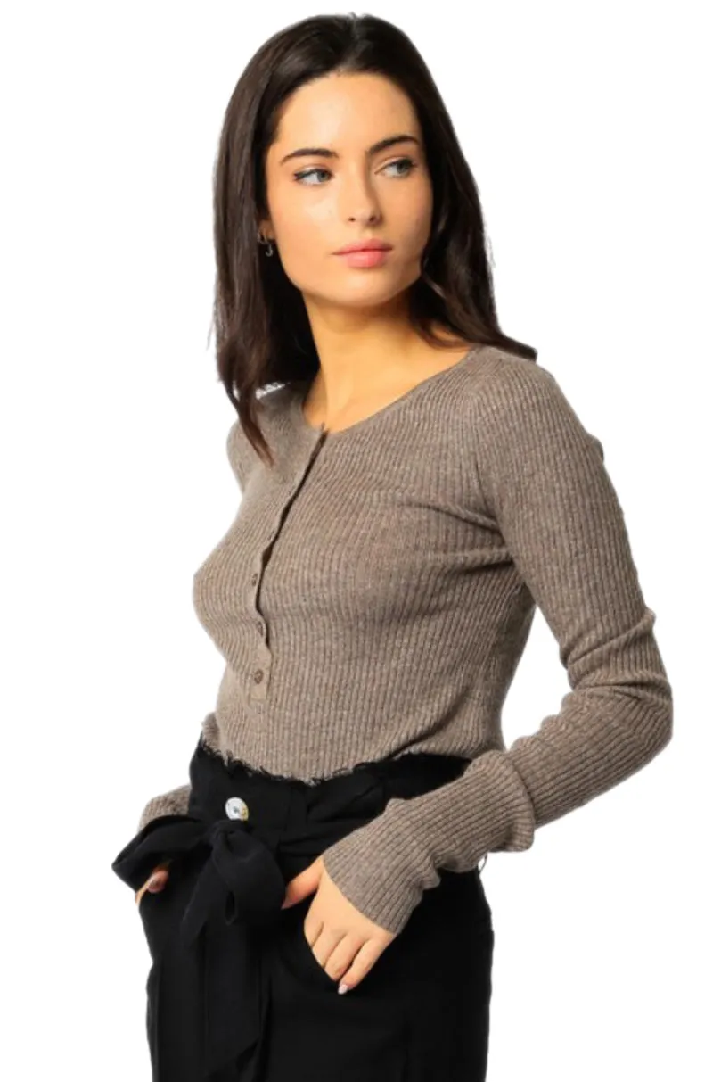 21-419 Sweater in Black or Mocha