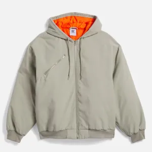 Adidas Skateboarding - Shmoofoil Nylon Canvas Jacket - Silver Pebble / Collegiate Orange