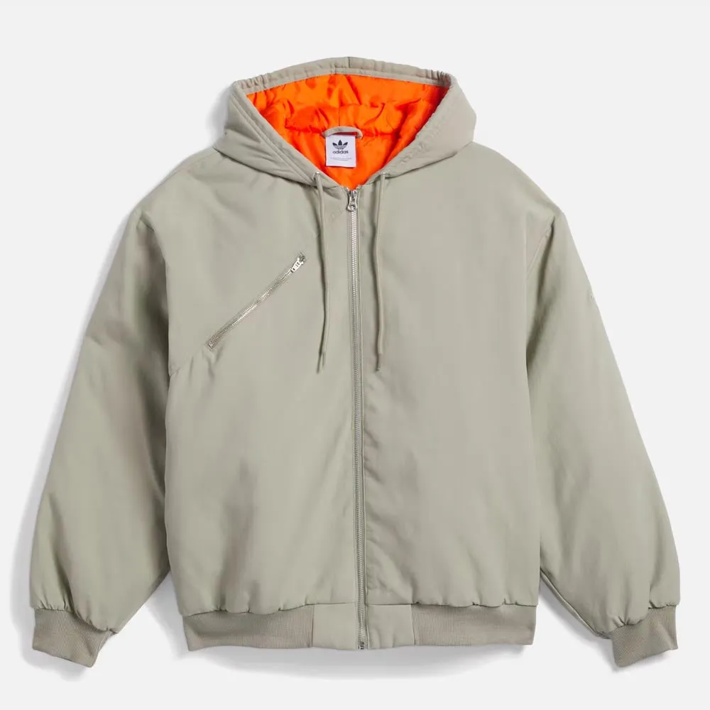 Adidas Skateboarding - Shmoofoil Nylon Canvas Jacket - Silver Pebble / Collegiate Orange