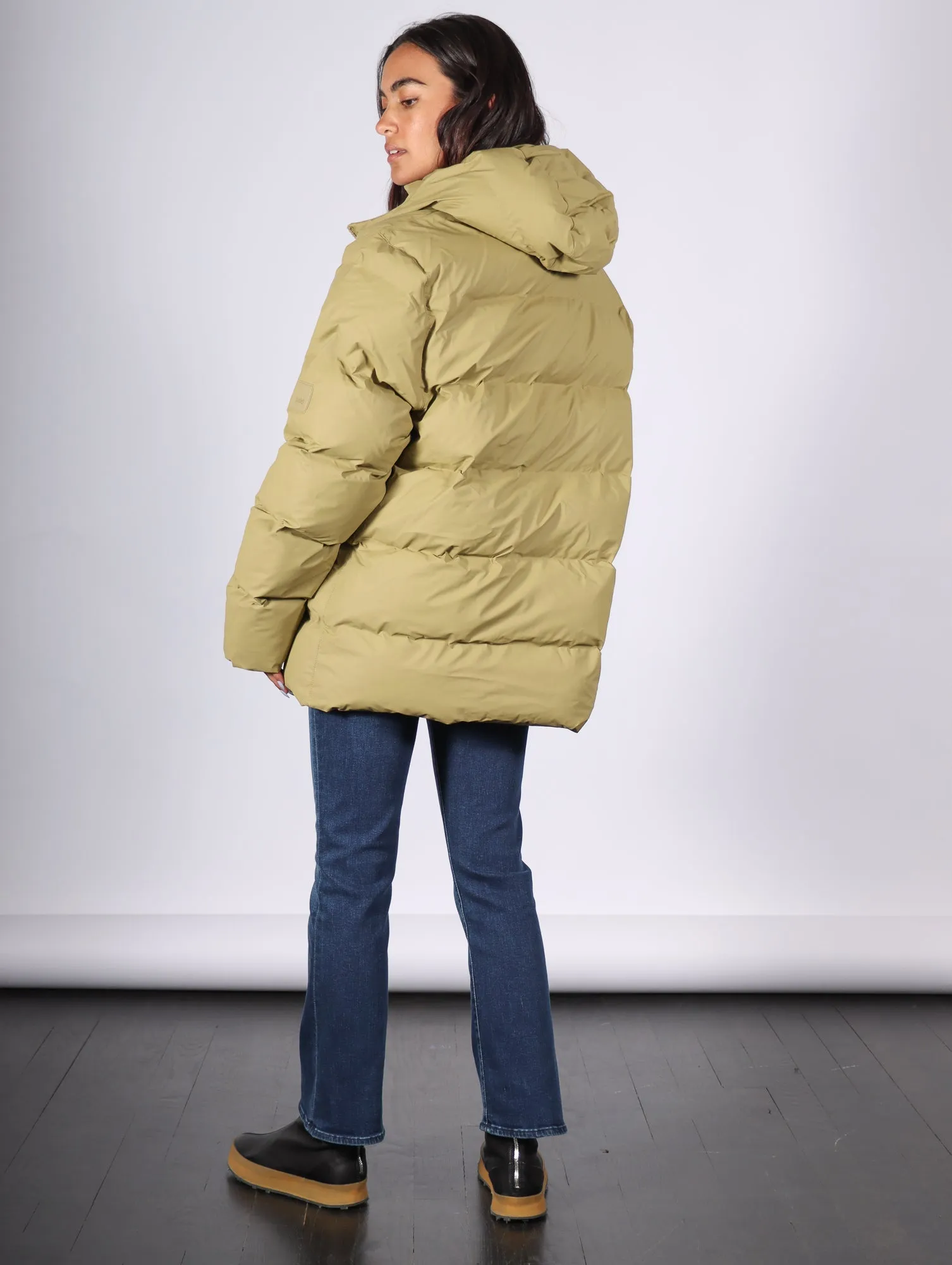 Alta Puffer Jacket in Khaki by RAINS