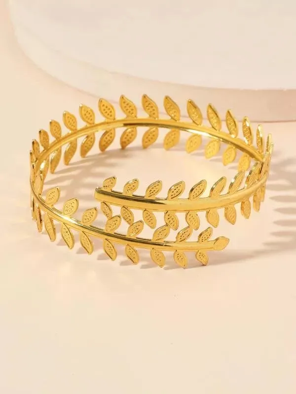 B5.Leaf Design Arm Cuff