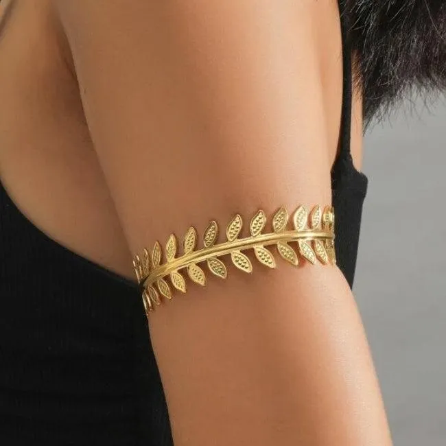 B5.Leaf Design Arm Cuff