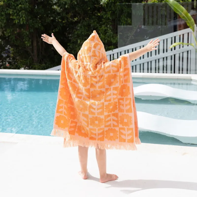 Bambury HiLo Bloom Orange Kids Poncho