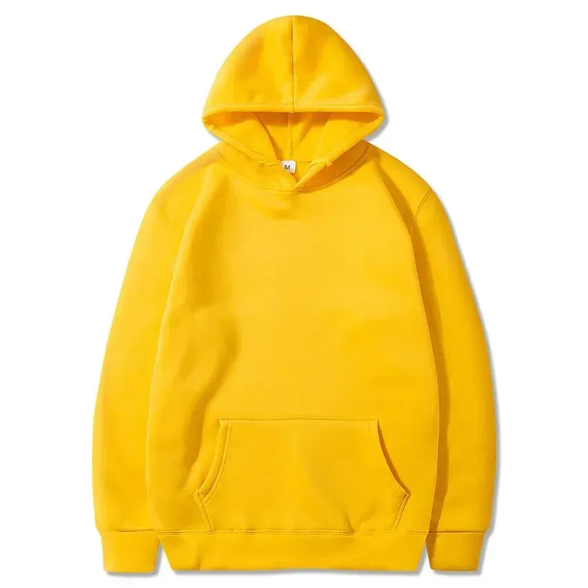 Casual Solid Tops Fleece Hoodies