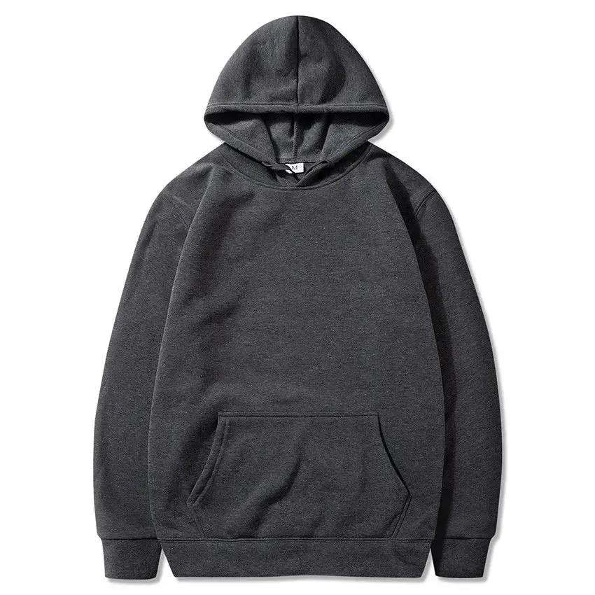 Casual Solid Tops Fleece Hoodies