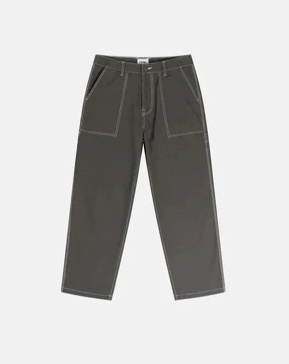 Contrast Stitch Carpenter Pant in Black