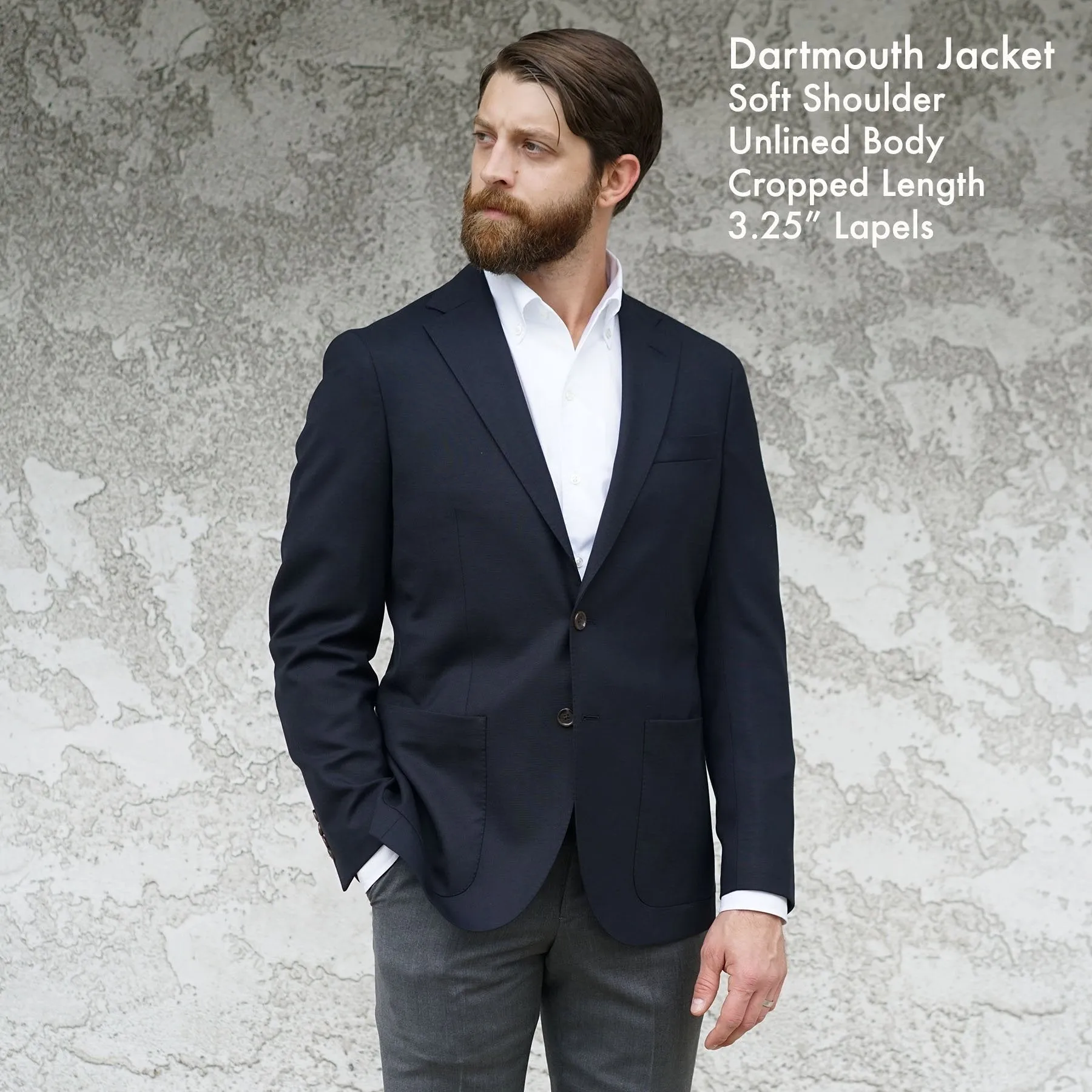 Custom Suits & Sportcoats Huddersfield Solid 4-Season Wools