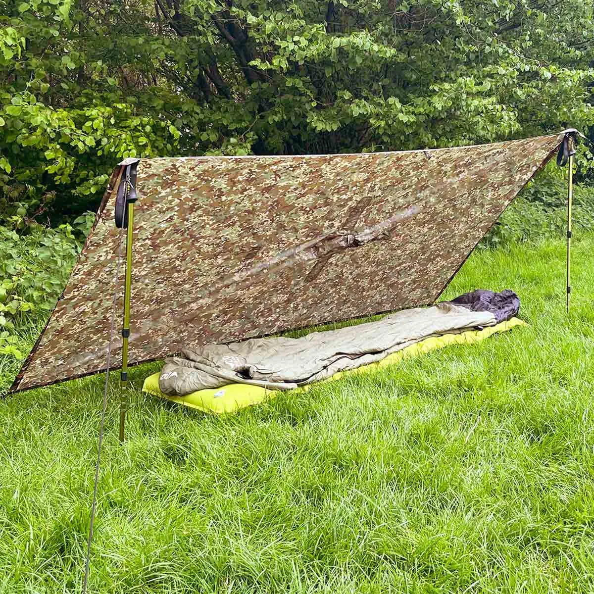 DD Hammocks Waterproof Poncho Tarp Multicam Camouflage - 2.5m x 1.4m