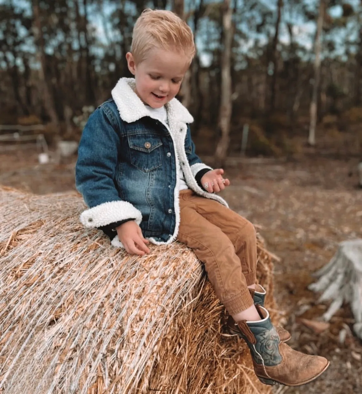 Denim Sherpa Jacket