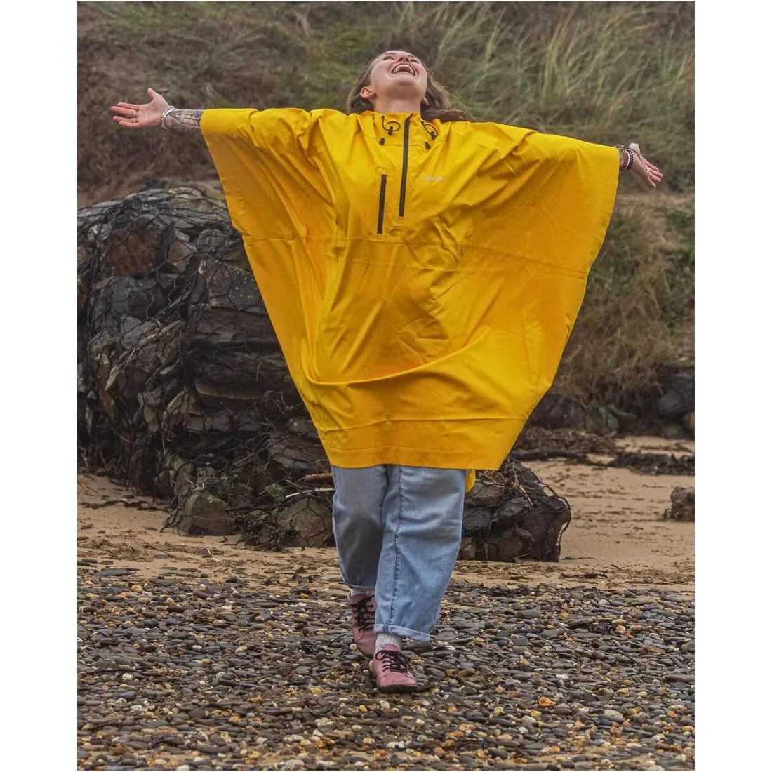 Dryrobe Waterproof Poncho - Yellow