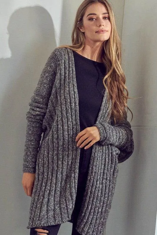 E Luna Chunky Sweater Knit Cardigan