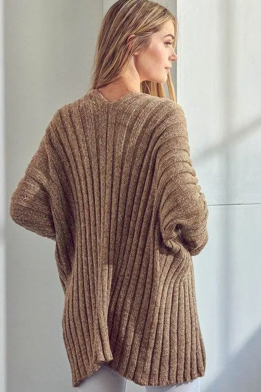 E Luna Chunky Sweater Knit Cardigan