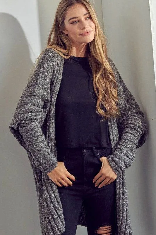 E Luna Chunky Sweater Knit Cardigan