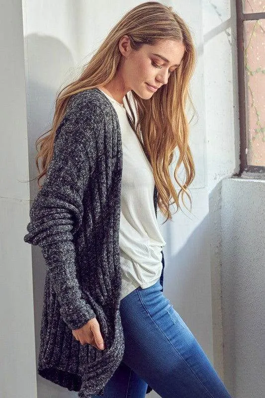 E Luna Chunky Sweater Knit Cardigan