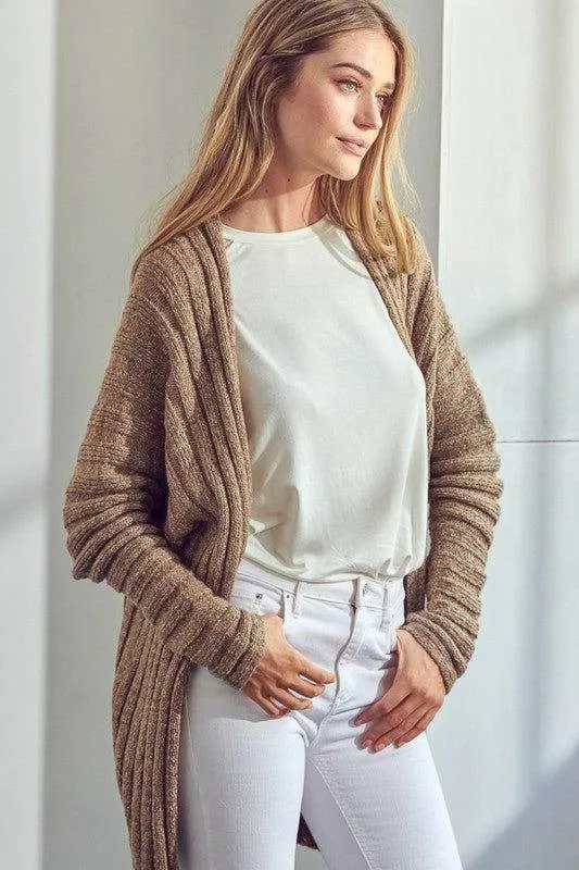 E Luna Chunky Sweater Knit Cardigan