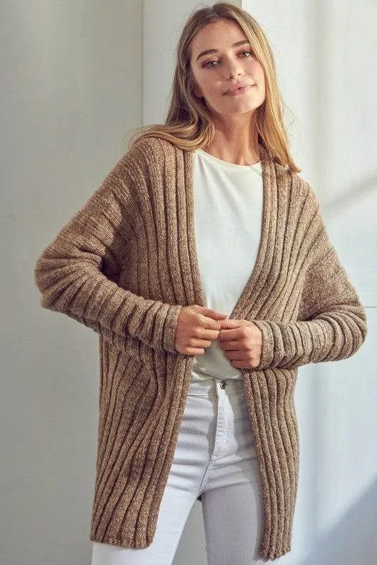 E Luna Chunky Sweater Knit Cardigan