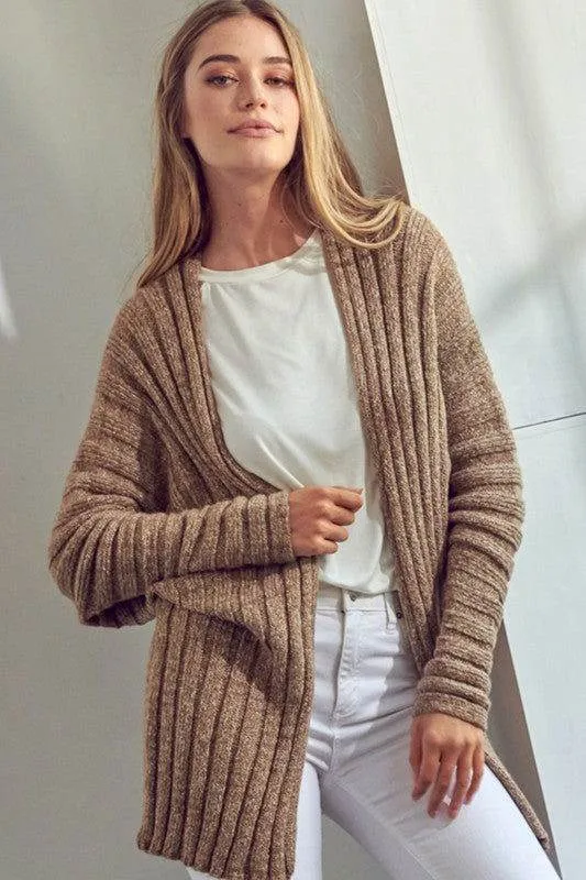 E Luna Chunky Sweater Knit Cardigan