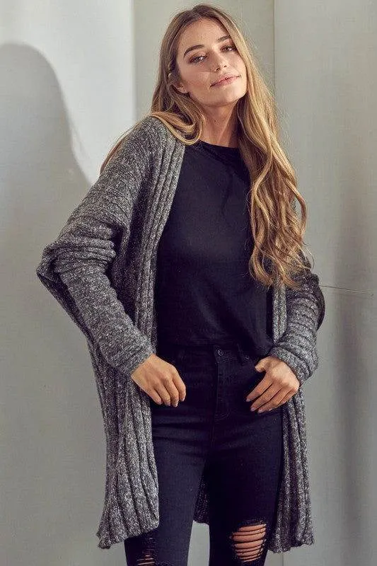 E Luna Chunky Sweater Knit Cardigan