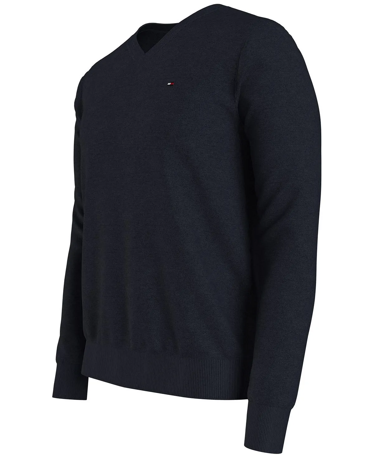 Essential Tommy Hilfiger Men's Solid V-Neck Sweater