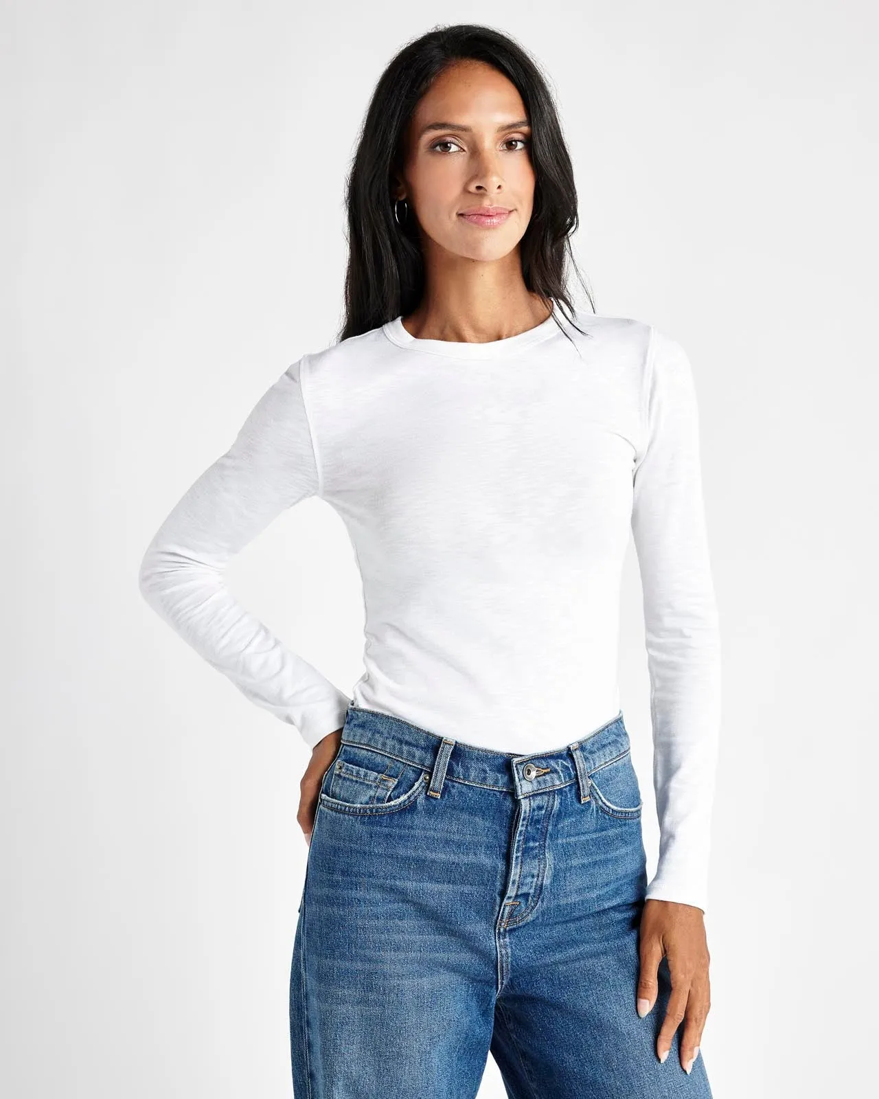 Eve Long Sleeve Slub Tee