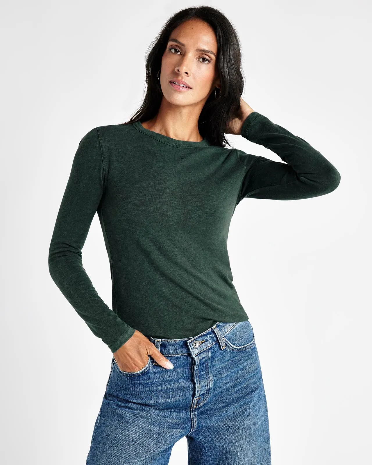 Eve Long Sleeve Slub Tee