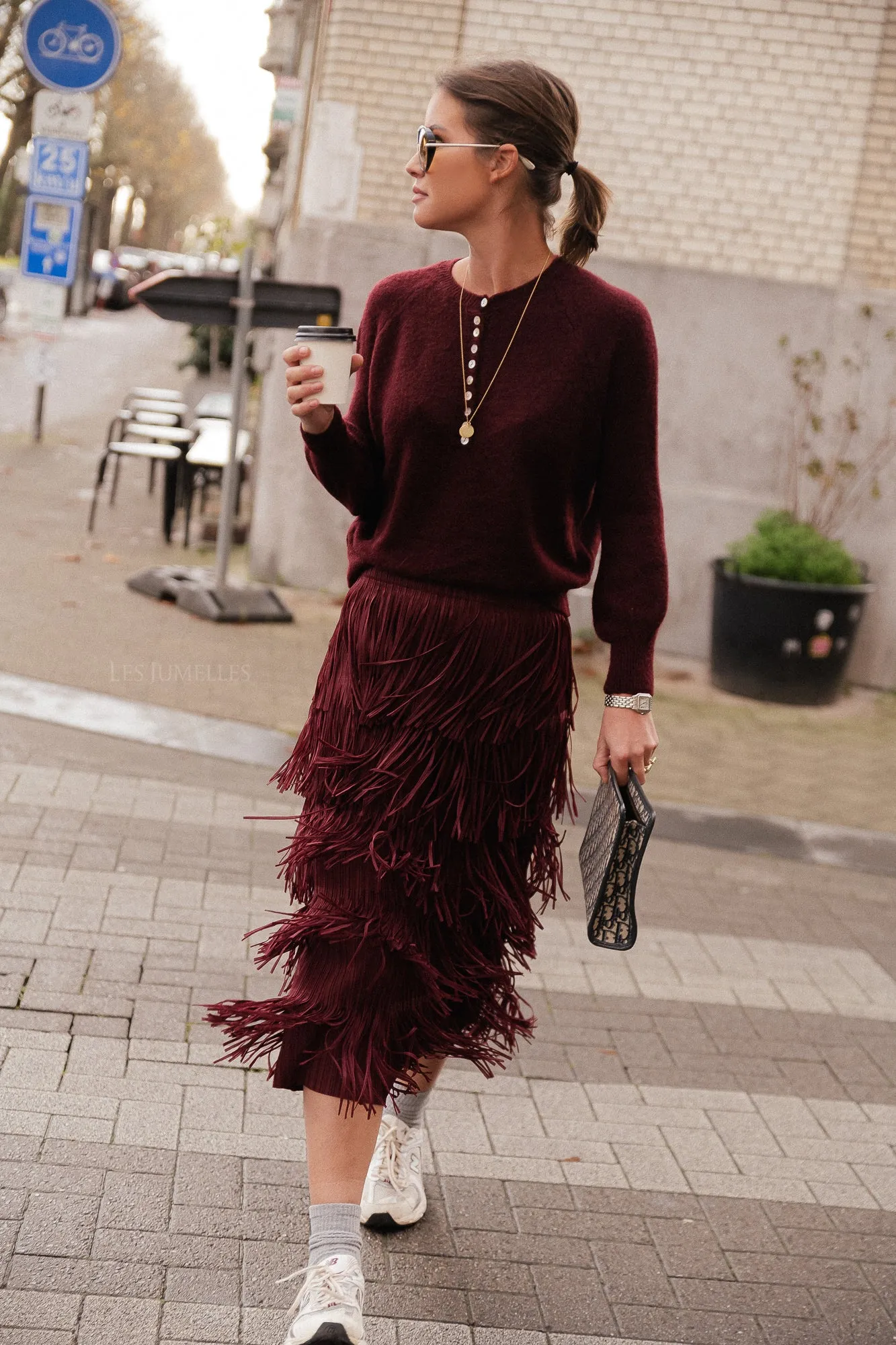 Fenna jumper burgundy