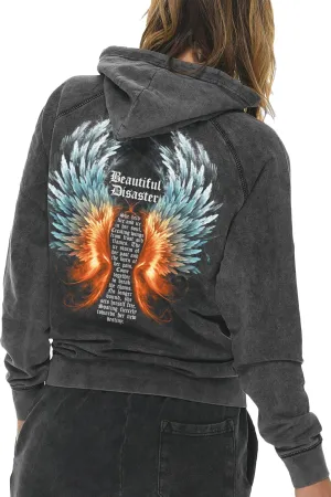 Fire & Ice Angel Mineral Wash Pullover Hoodie