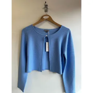 First Avenue XL Blue Ribbed Shrug Cardigan - 2611