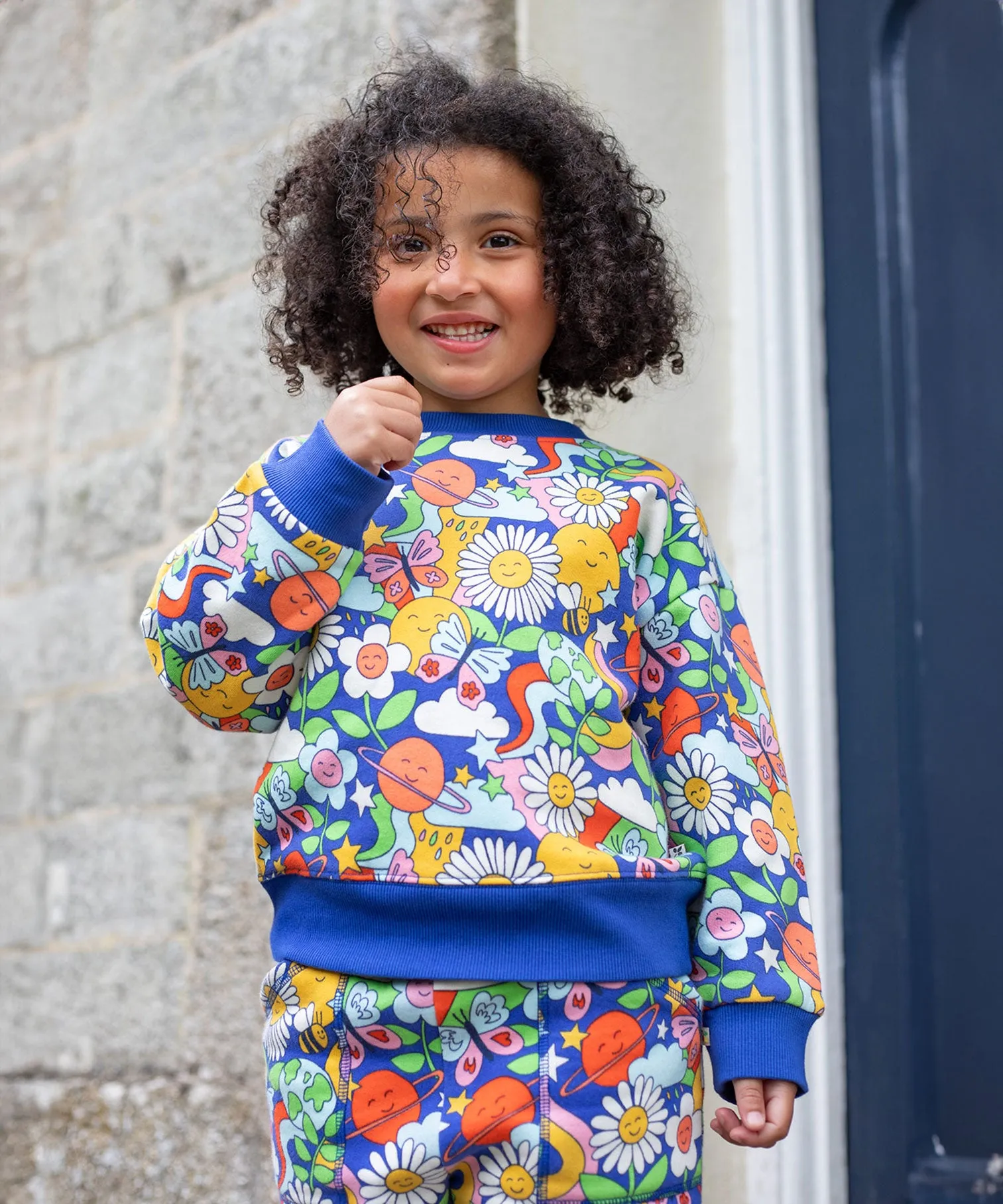 Frugi Easy On Jumper - Retro Happy