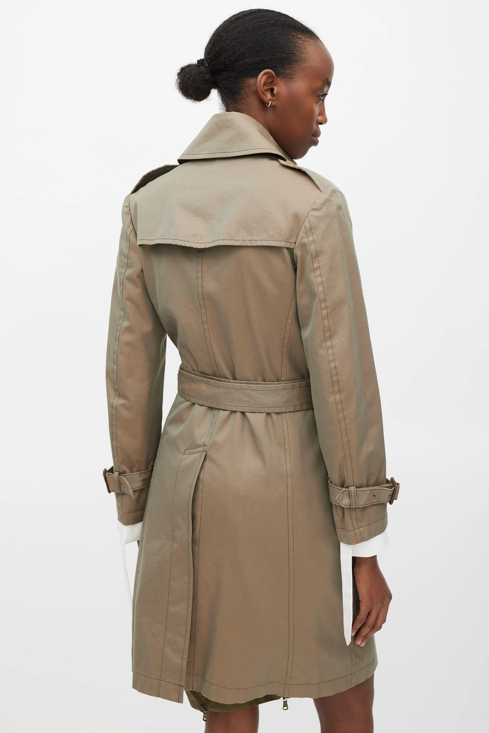 FW 2006 Iridescent Green Trench Coat