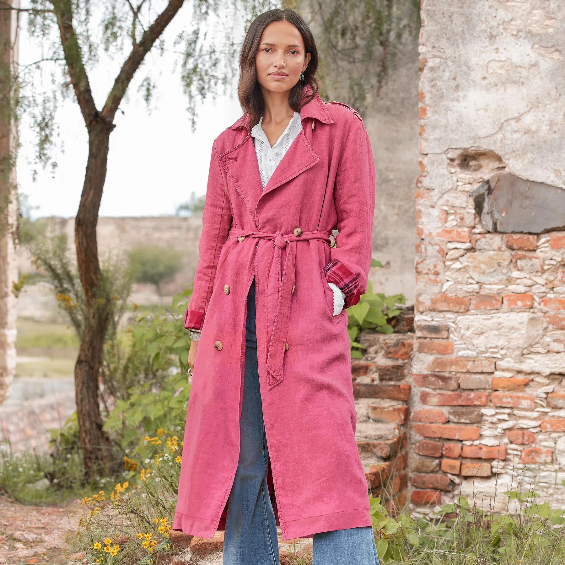 Gretchen Linen Trench