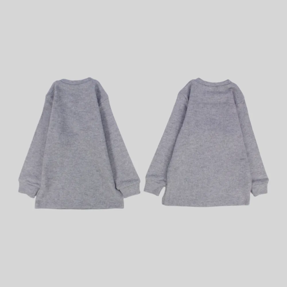 Grey Long-Sleeved Thermal Top Pack