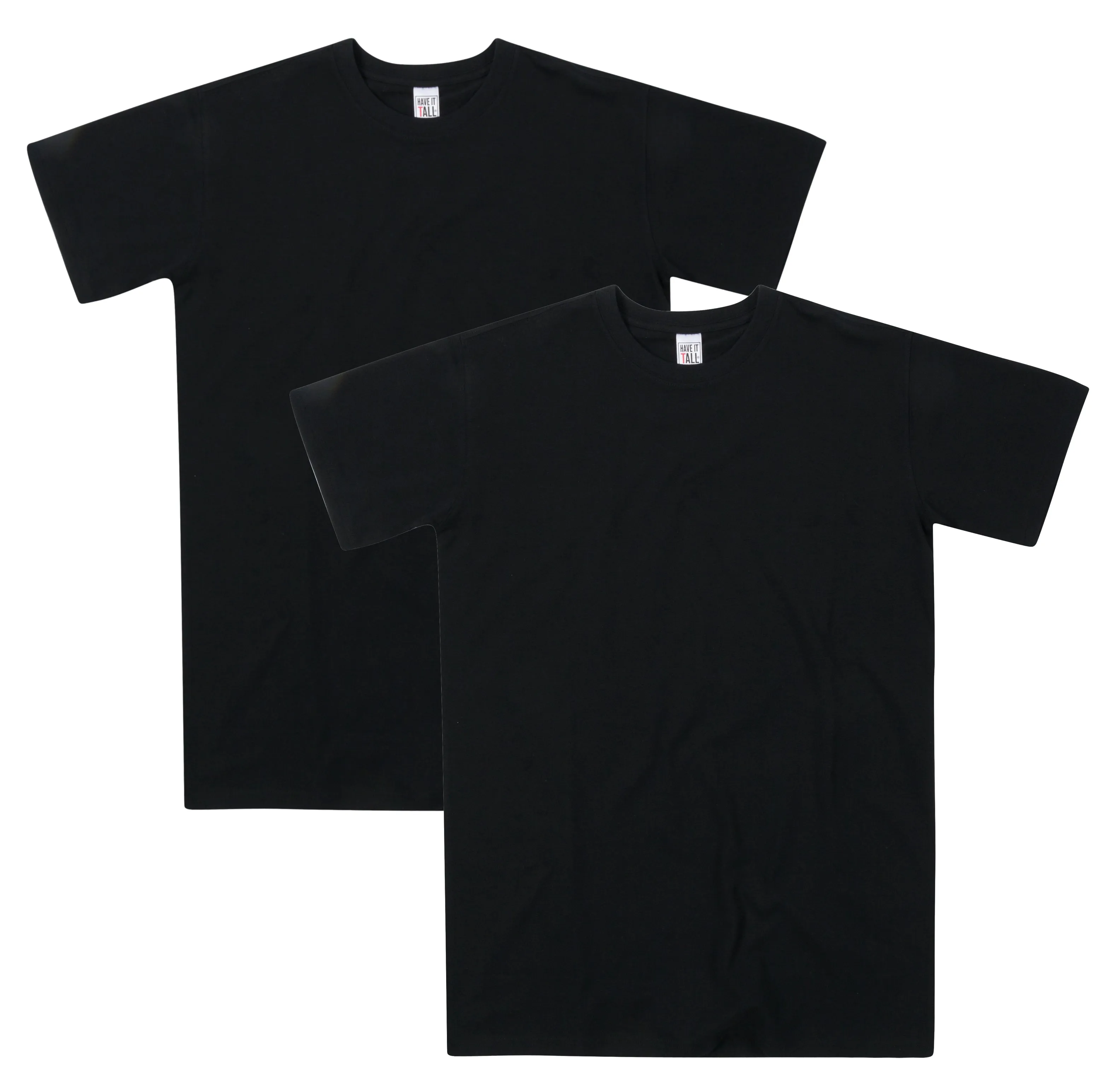 Have It Tall T-Shirt - Cotton/Spandex 4 Way Stretch, 2 Pack