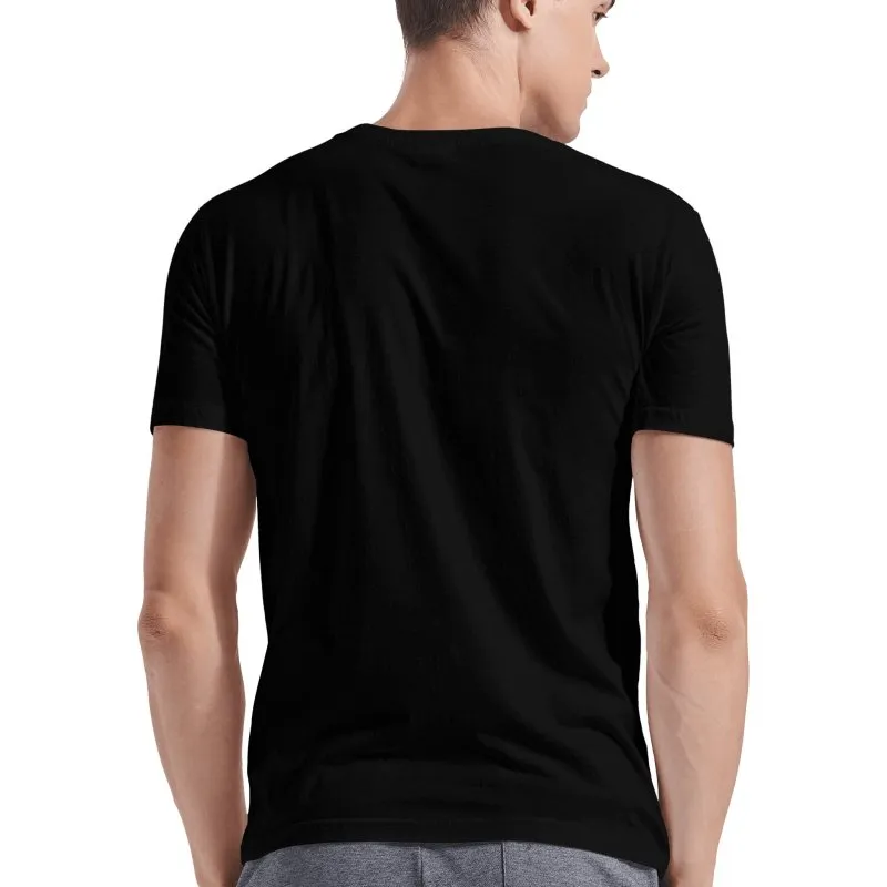 Hoyuen T-shirt, men's cotton stretch round neck T-shirt Short sleeve T-shirt