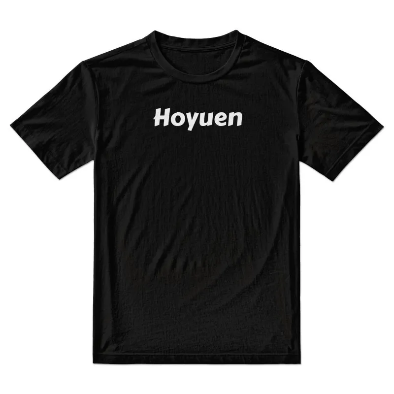 Hoyuen T-shirt, men's cotton stretch round neck T-shirt Short sleeve T-shirt