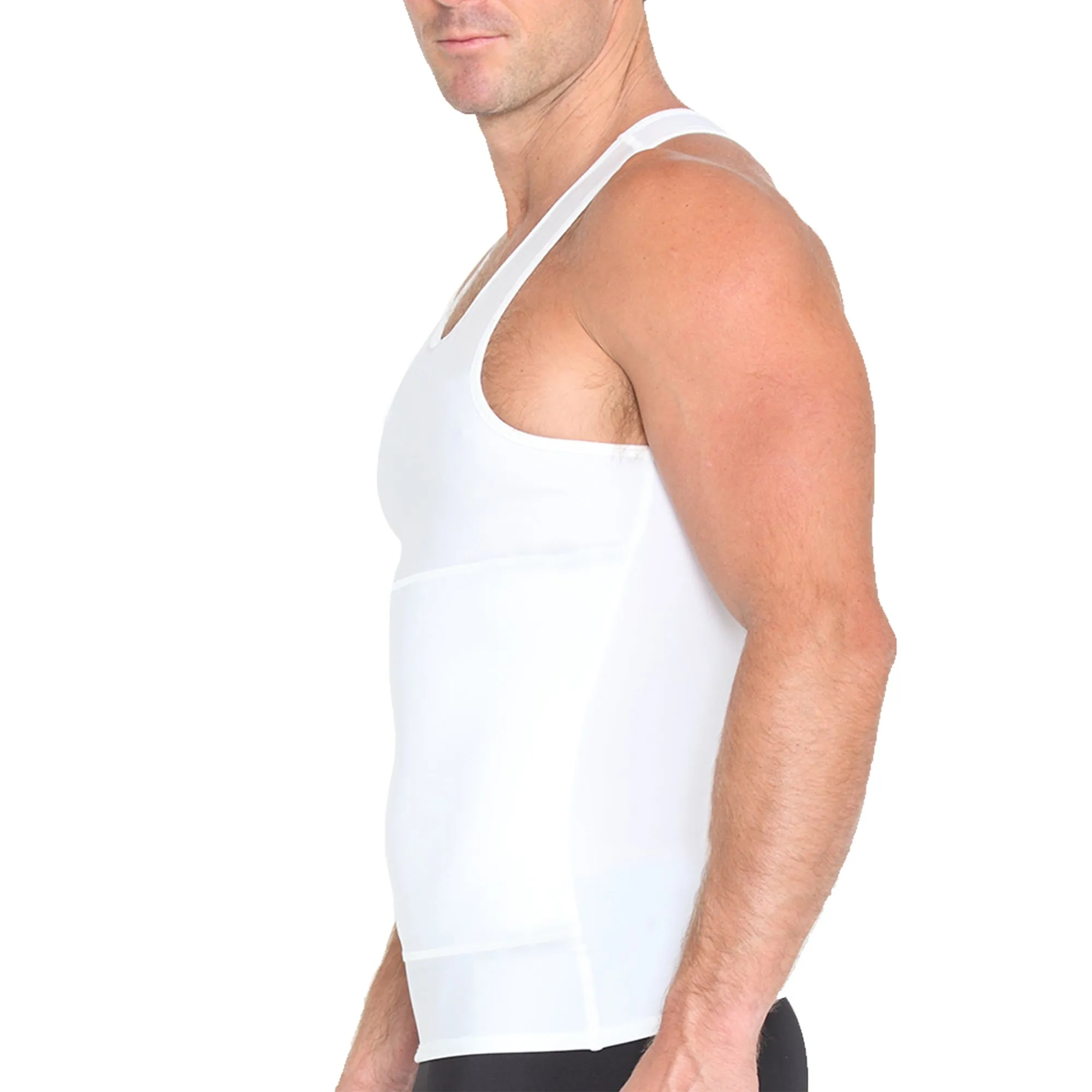 Insta Slim Racerback Tank with Front Panel Belt 1TRBB021