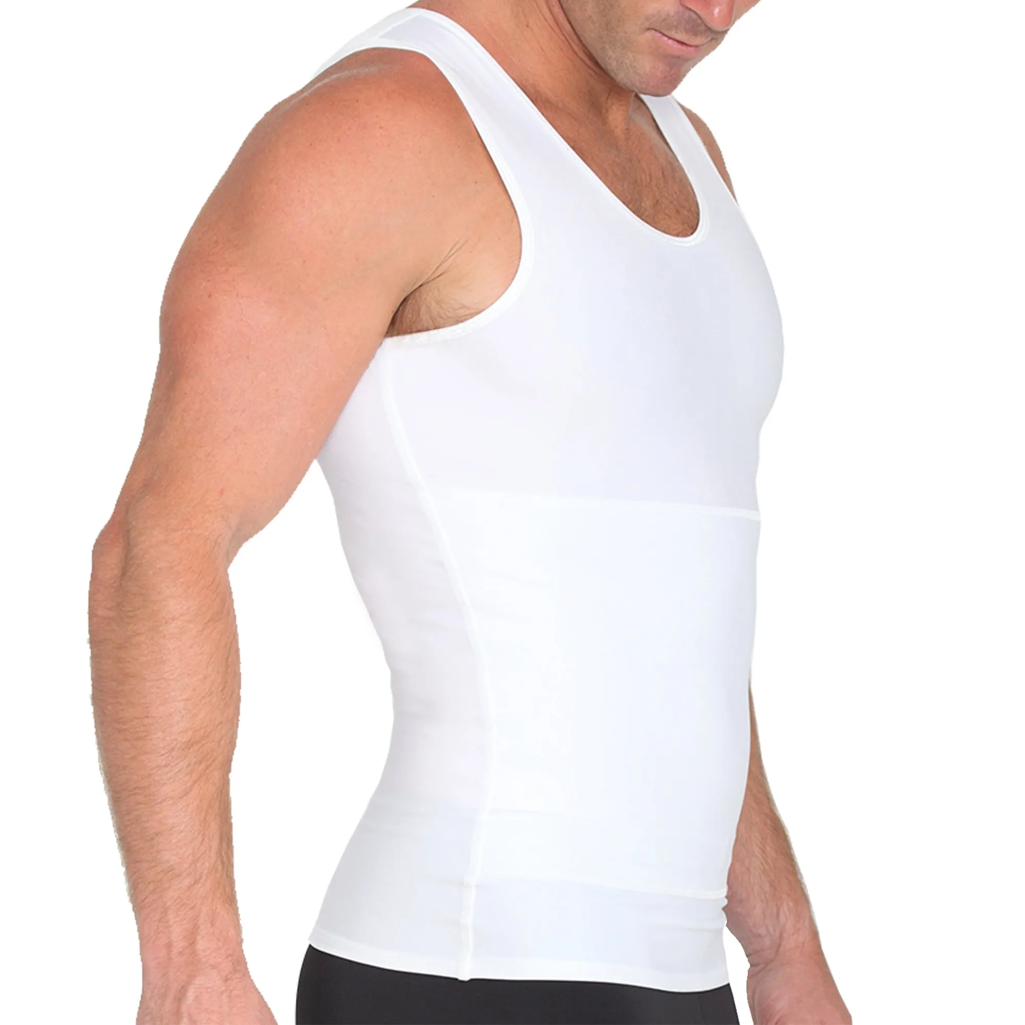 Insta Slim Sleeveless Compression Muscle Tank Panel Belt MSFP01