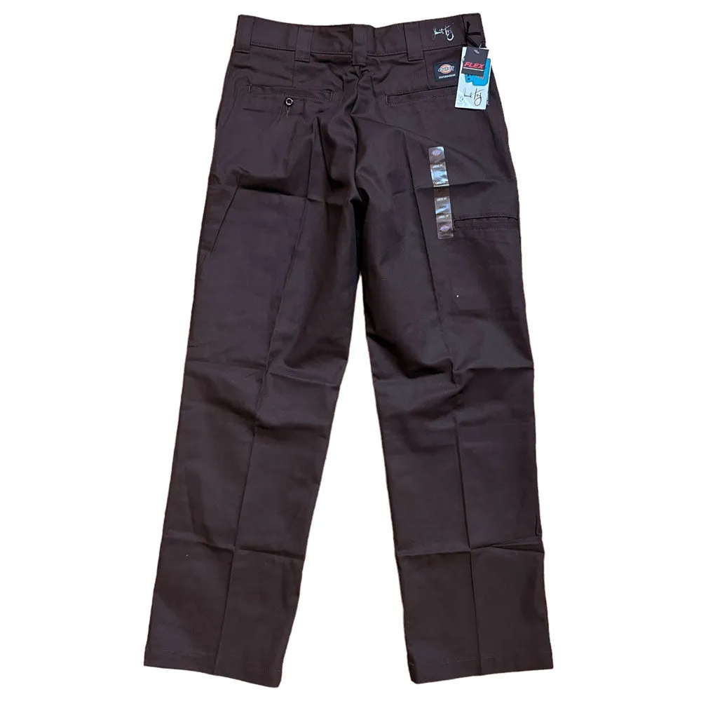 Jamie Foy Brown Loose Fit Twill Pant A87670DB Dickies Skateboarding