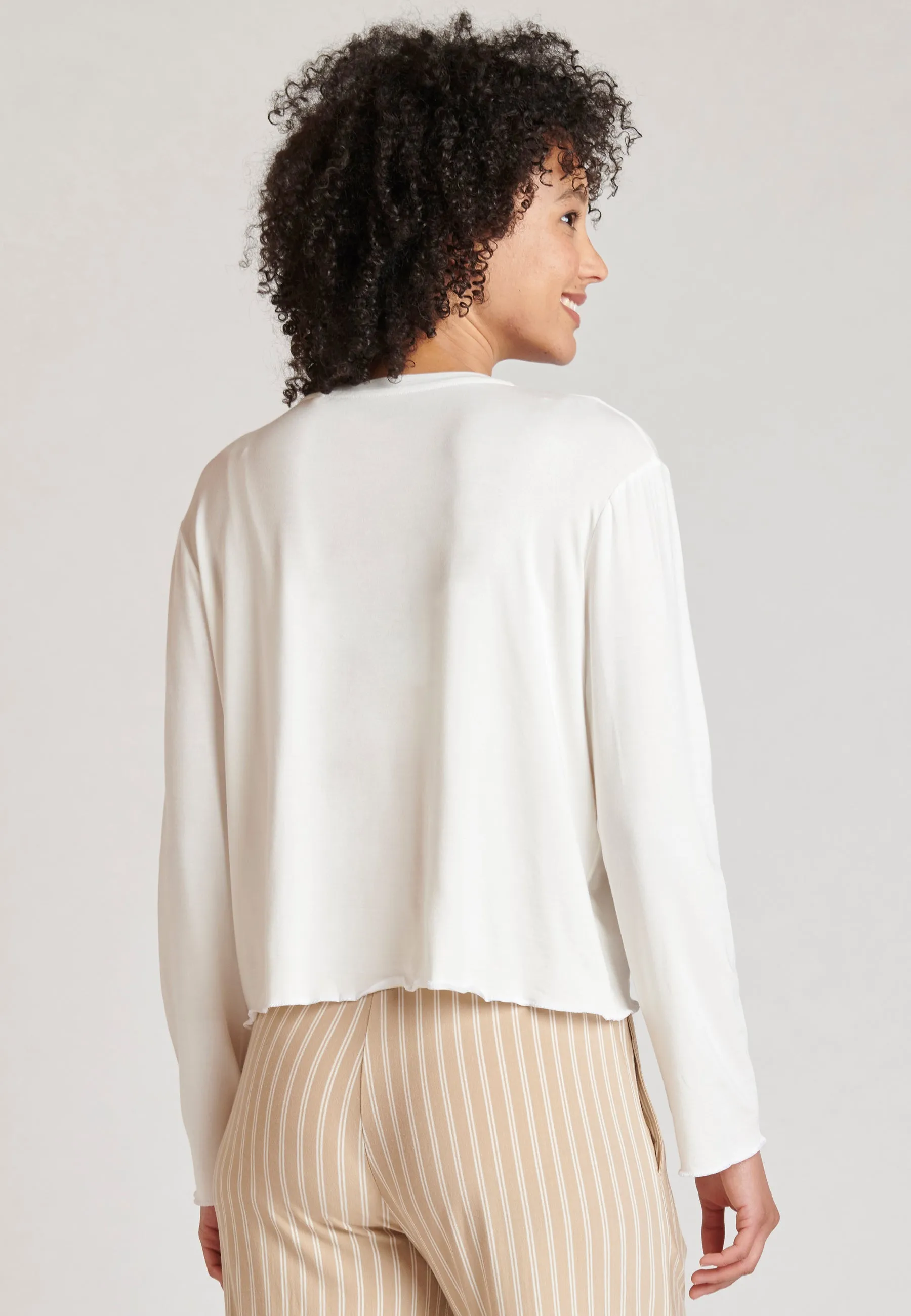 Jockey® Relaxed Cropped Longsleeve Shirt