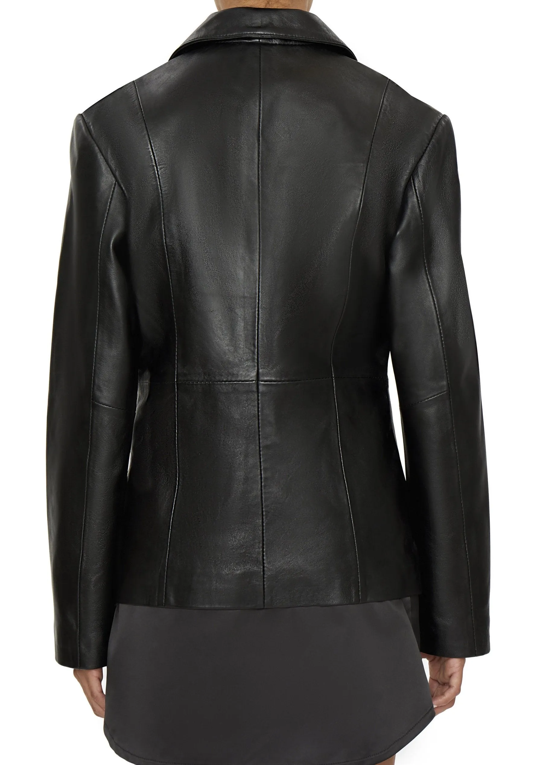 Kendall Jenner Black Leather Blazer