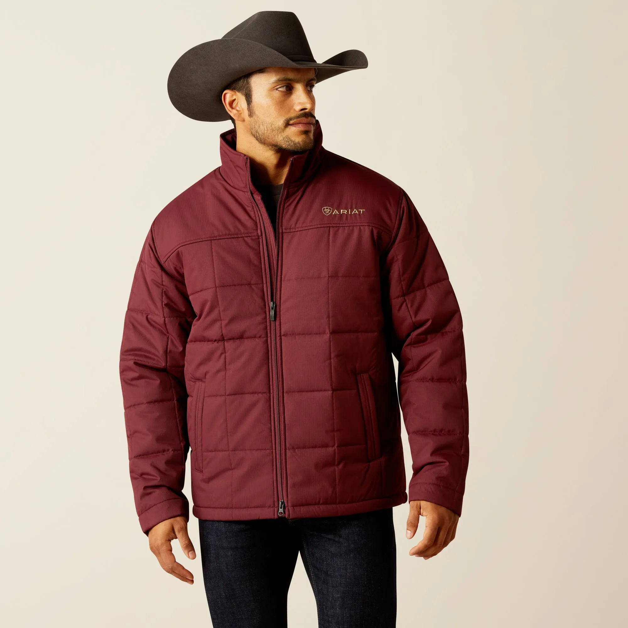 Men's Ariat Crius Windsor Wine Insulated Jacket - 10052868