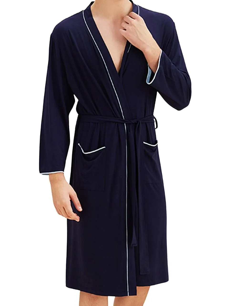 Mens Bamboo Robe - Mens Loungewear Dressing Gown