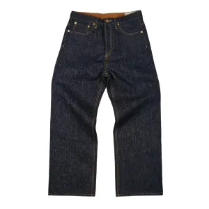 Men's Vintage High Waist Straight Leg Selvedged Denim Jeans