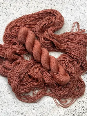 Merino Silk Yak Yarn | Burnt Peach