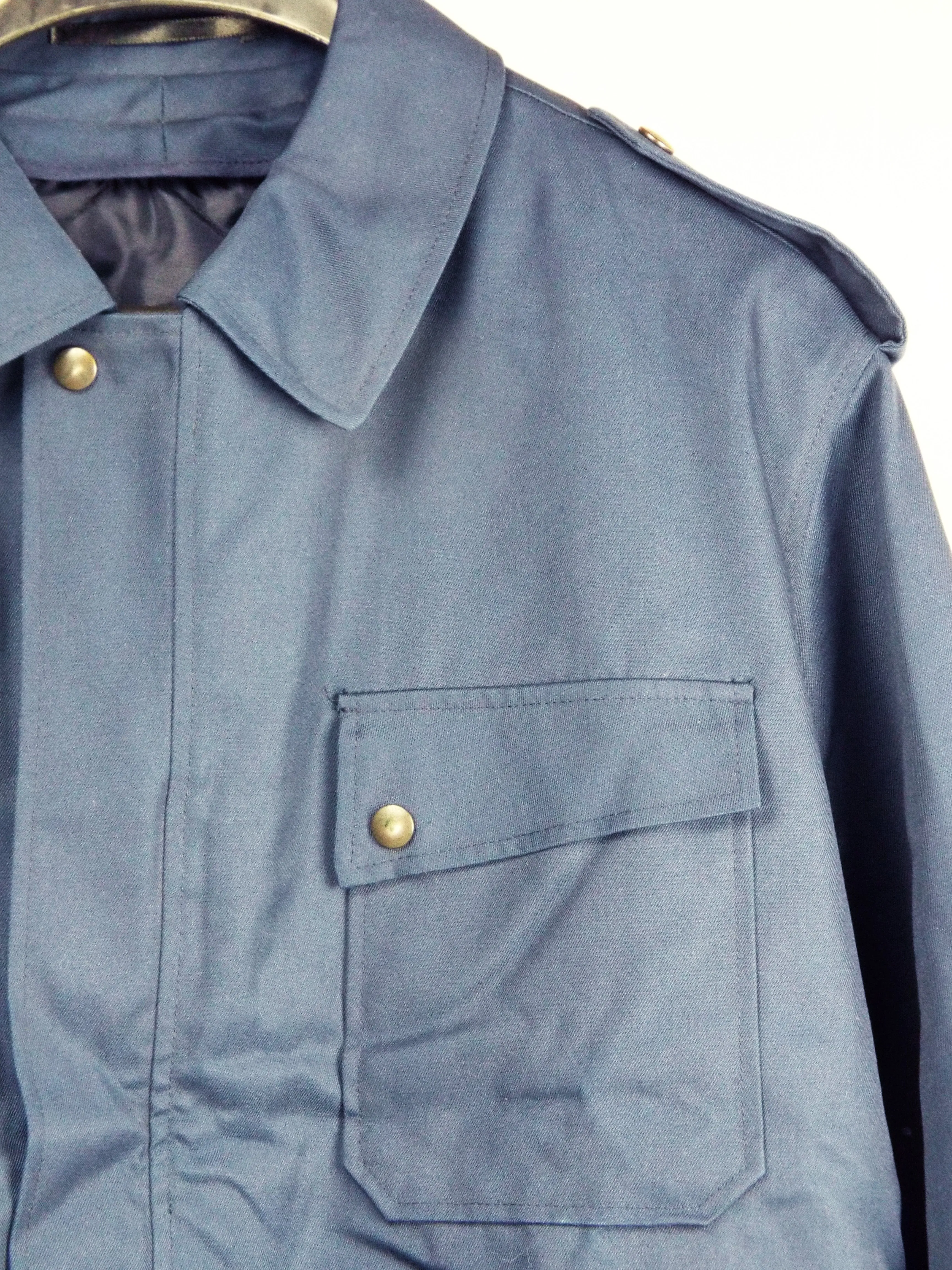 Military Blouson Bomber Jacket with Breast Pockets