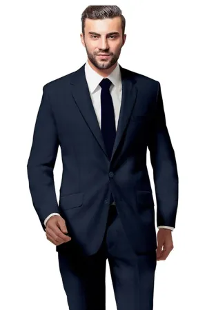 Navy Check Suit