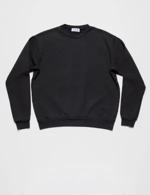 New Crew Sweatshirt in Washed Black