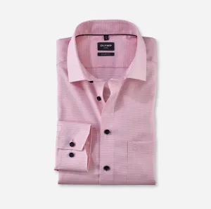 OLYMP -  Modern Fit, Soft Pink Houndstooth