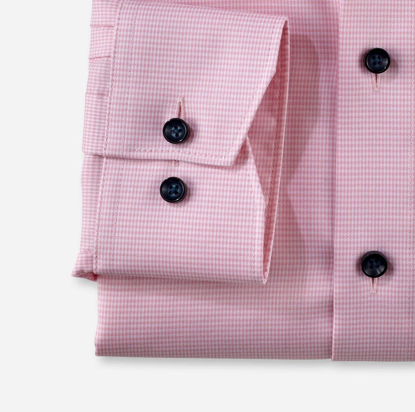 OLYMP -  Modern Fit, Soft Pink Houndstooth