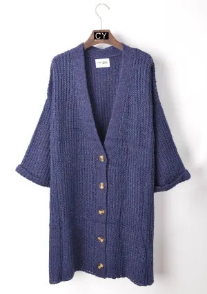 Oversized cardigan (Blue)